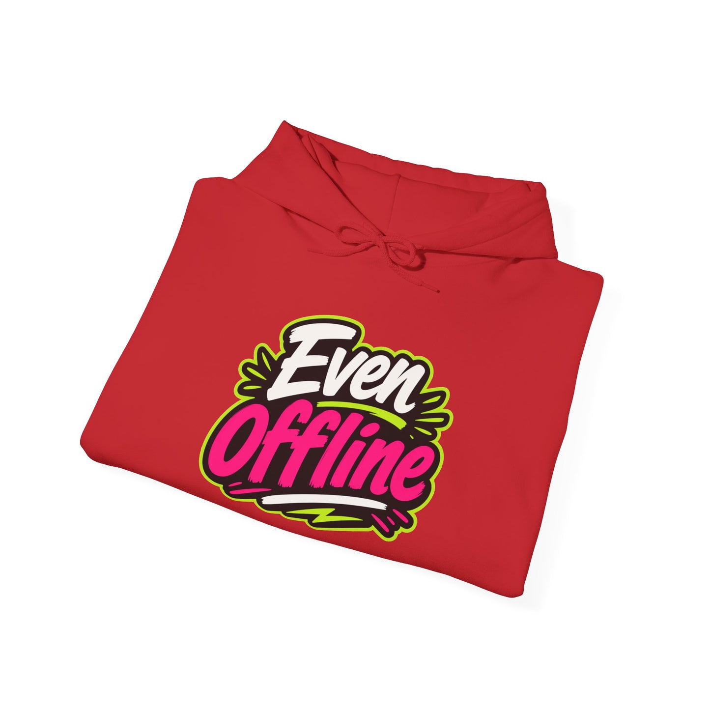 'Even offline' — Prikkels Hoodie