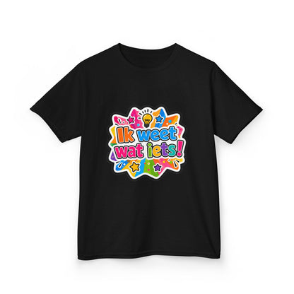 'Ik weet wat iets!' - Prikkels kids t-shirt