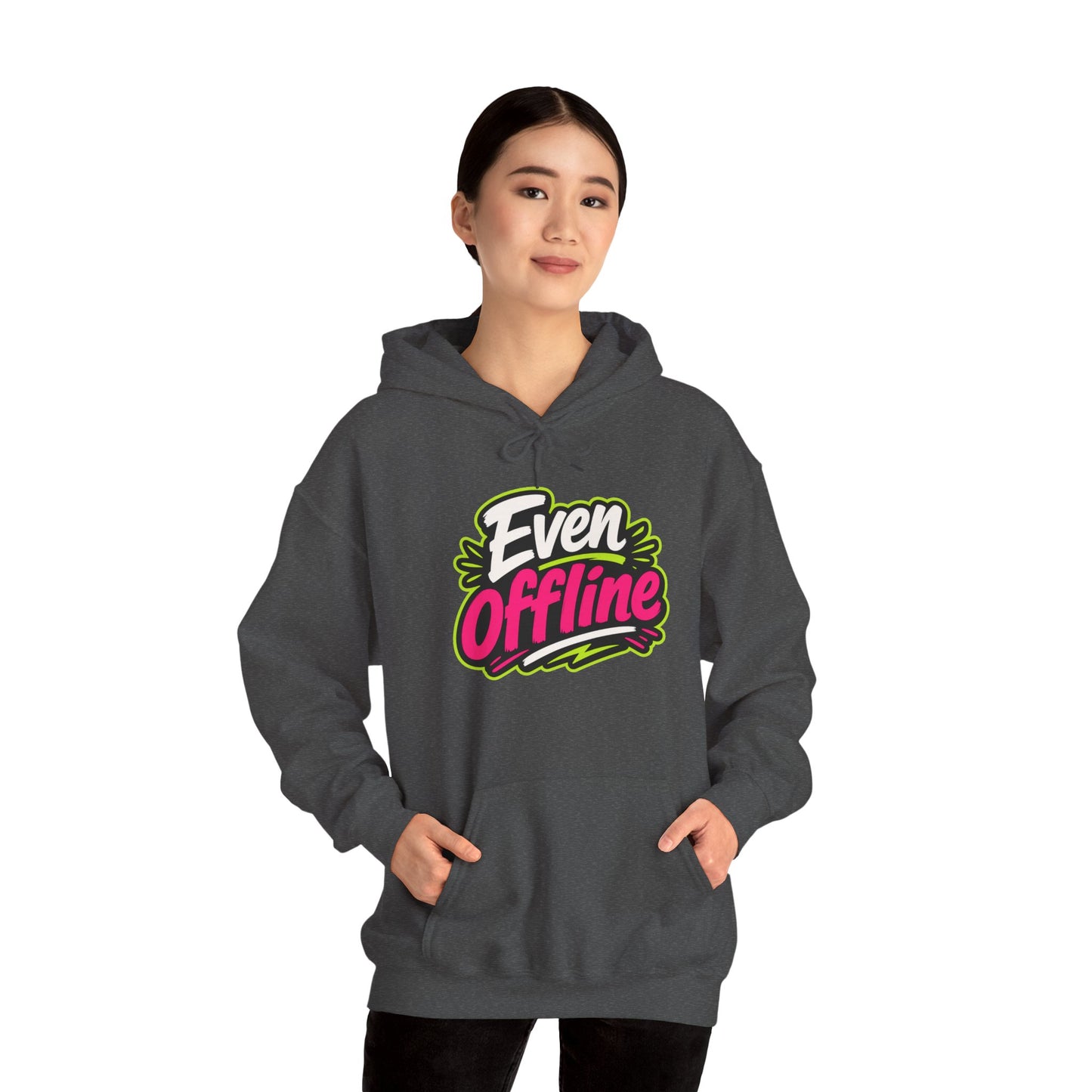 'Even offline' — Prikkels Hoodie