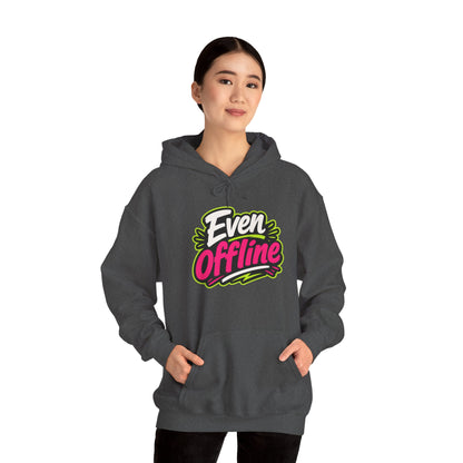 'Even offline' — Prikkels Hoodie