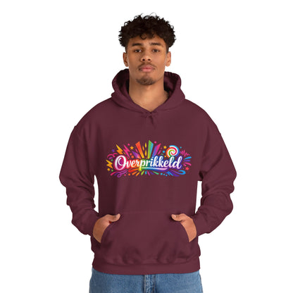 'Overprikkeld voorkant' — Prikkels Hoodie