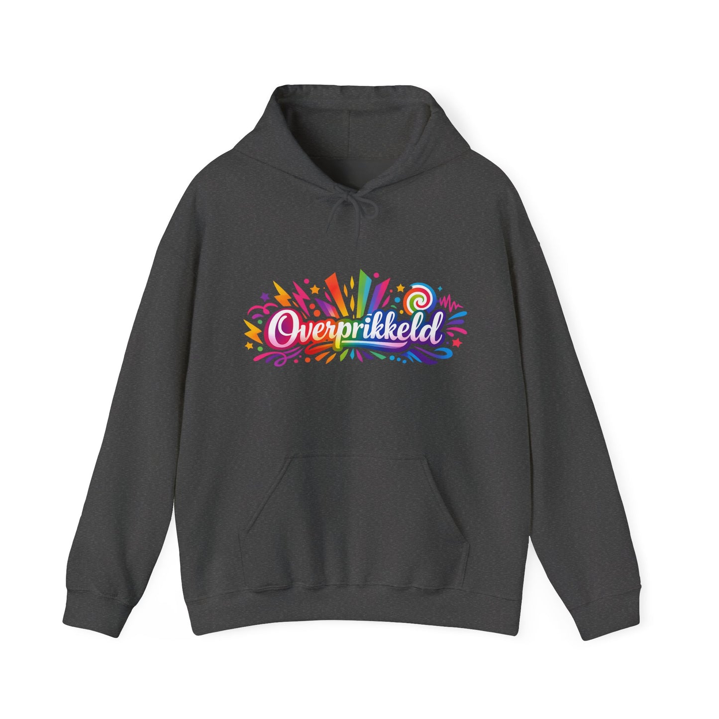 'Overprikkeld voorkant' — Prikkels Hoodie