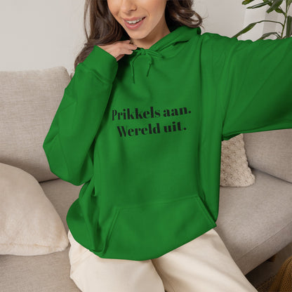 Prikkels aan. Wereld uit.