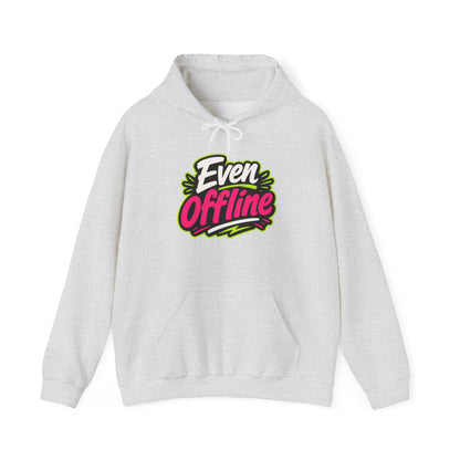 'Even offline' — Prikkels Hoodie