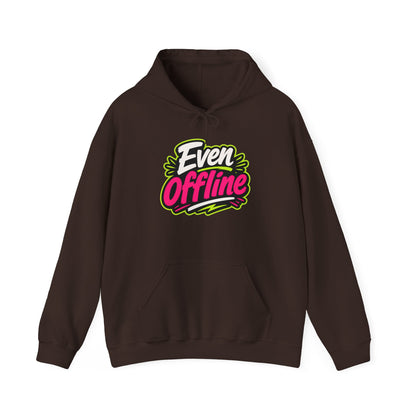 'Even offline' — Prikkels Hoodie