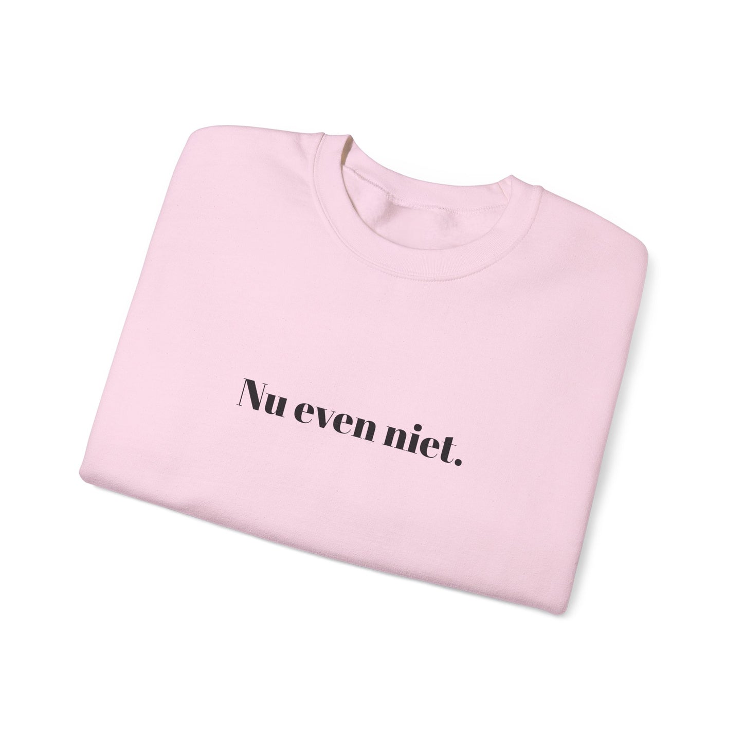 Nu even niet.