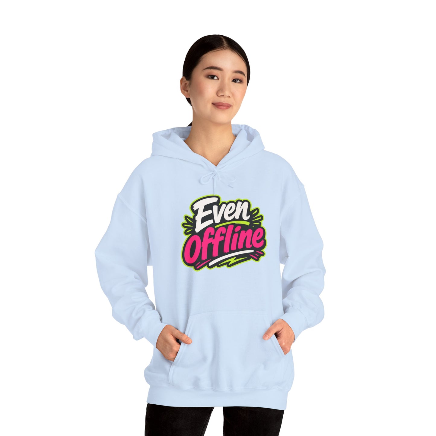 'Even offline' — Prikkels Hoodie