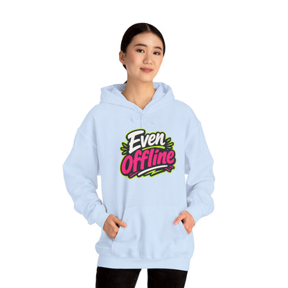 'Even offline' — Prikkels Hoodie
