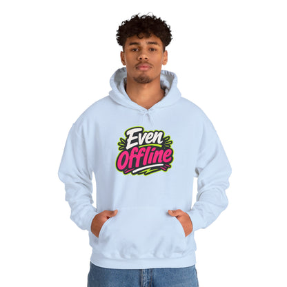'Even offline' — Prikkels Hoodie