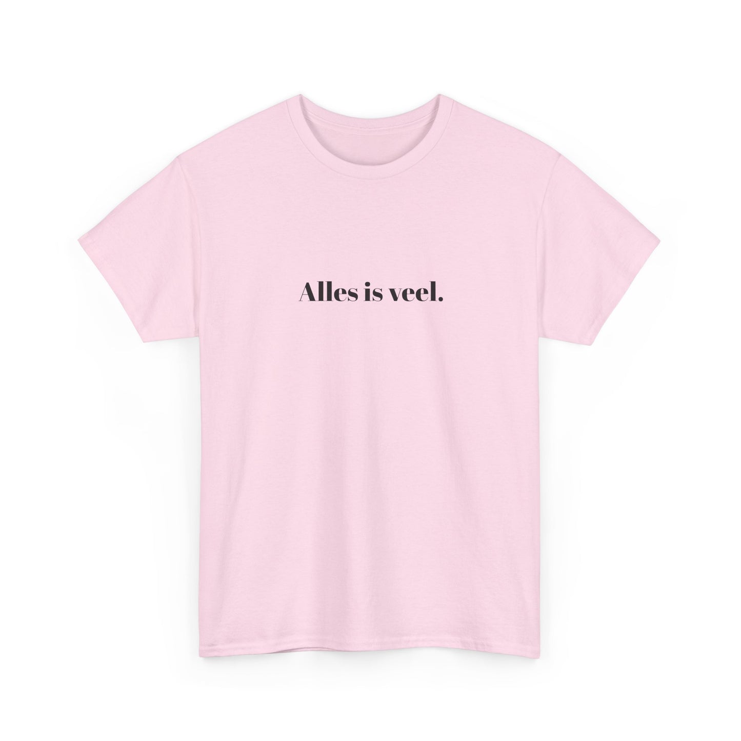 Alles is veel.