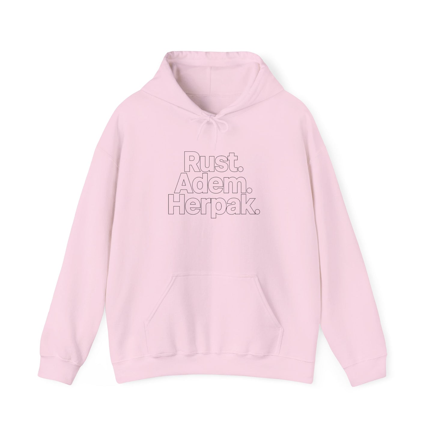 'Rust.Adem.Herpak.' — Prikkels Hoodie