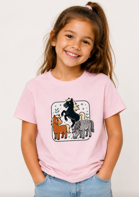 'Paarden' - Prikkels kids t-shirt
