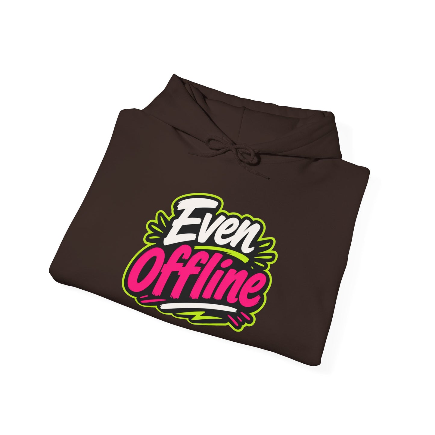 'Even offline' — Prikkels Hoodie