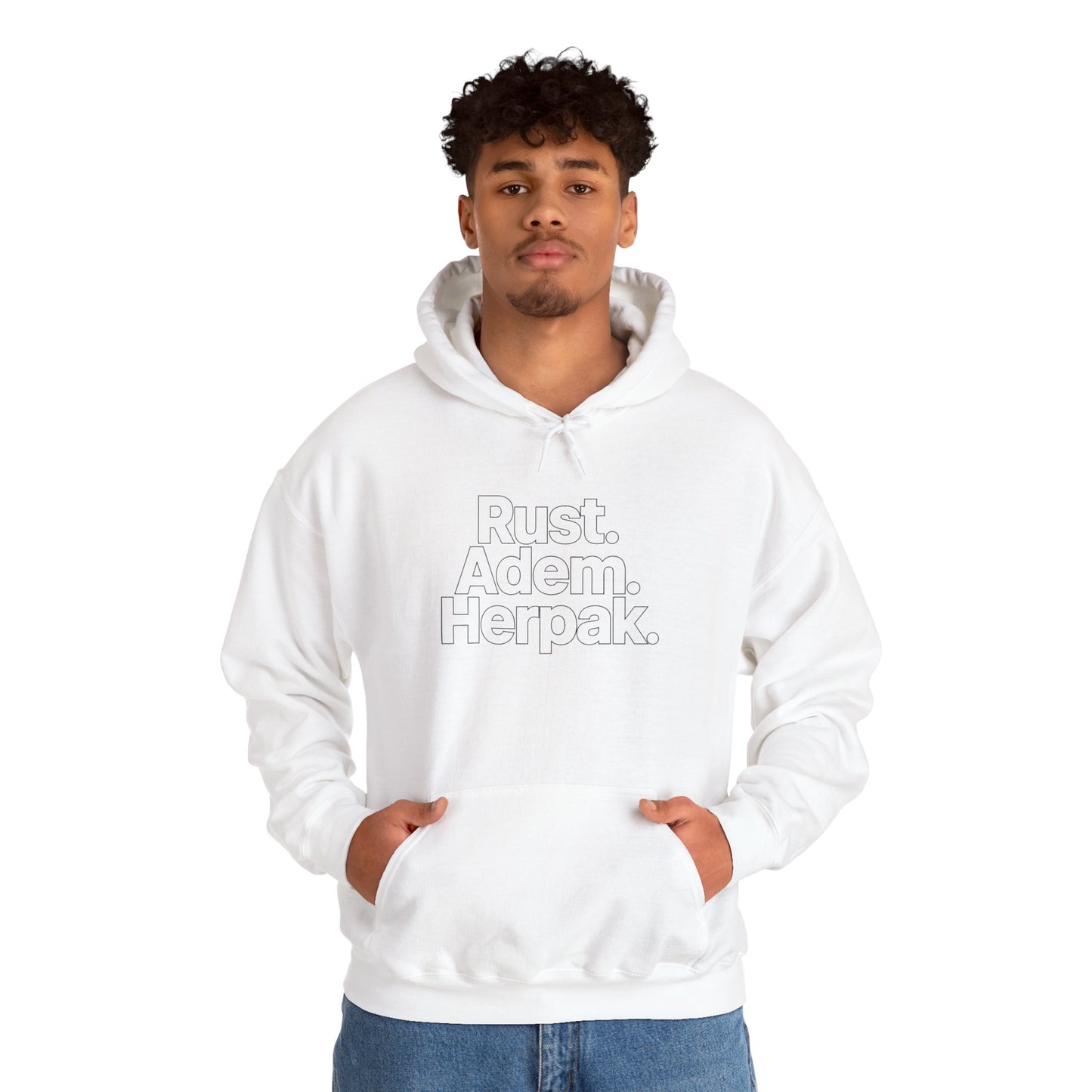 'Rust.Adem.Herpak.' — Prikkels Hoodie