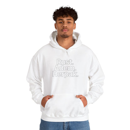 'Rust.Adem.Herpak.' — Prikkels Hoodie
