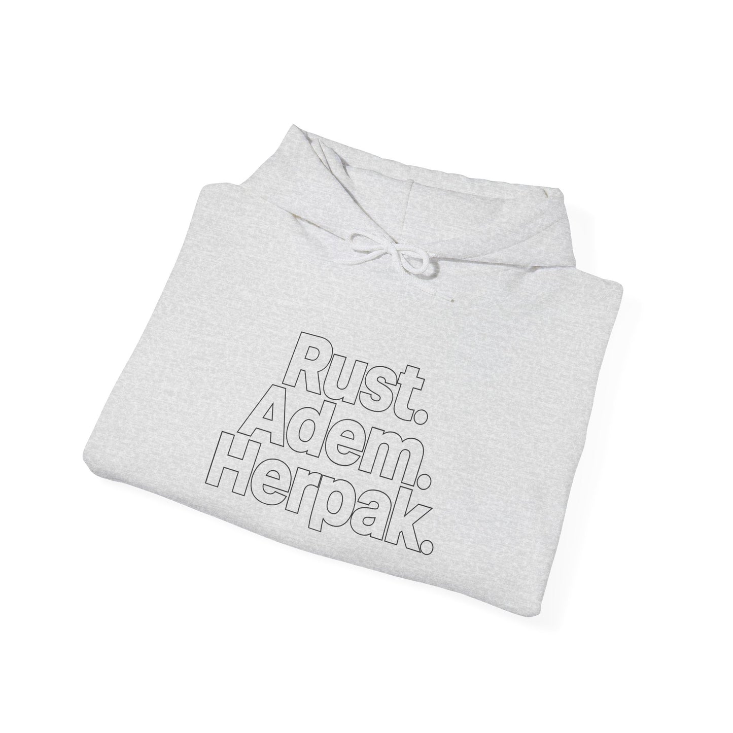 'Rust.Adem.Herpak.' — Prikkels Hoodie