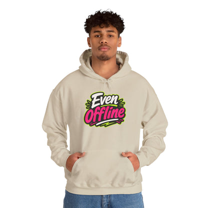'Even offline' — Prikkels Hoodie