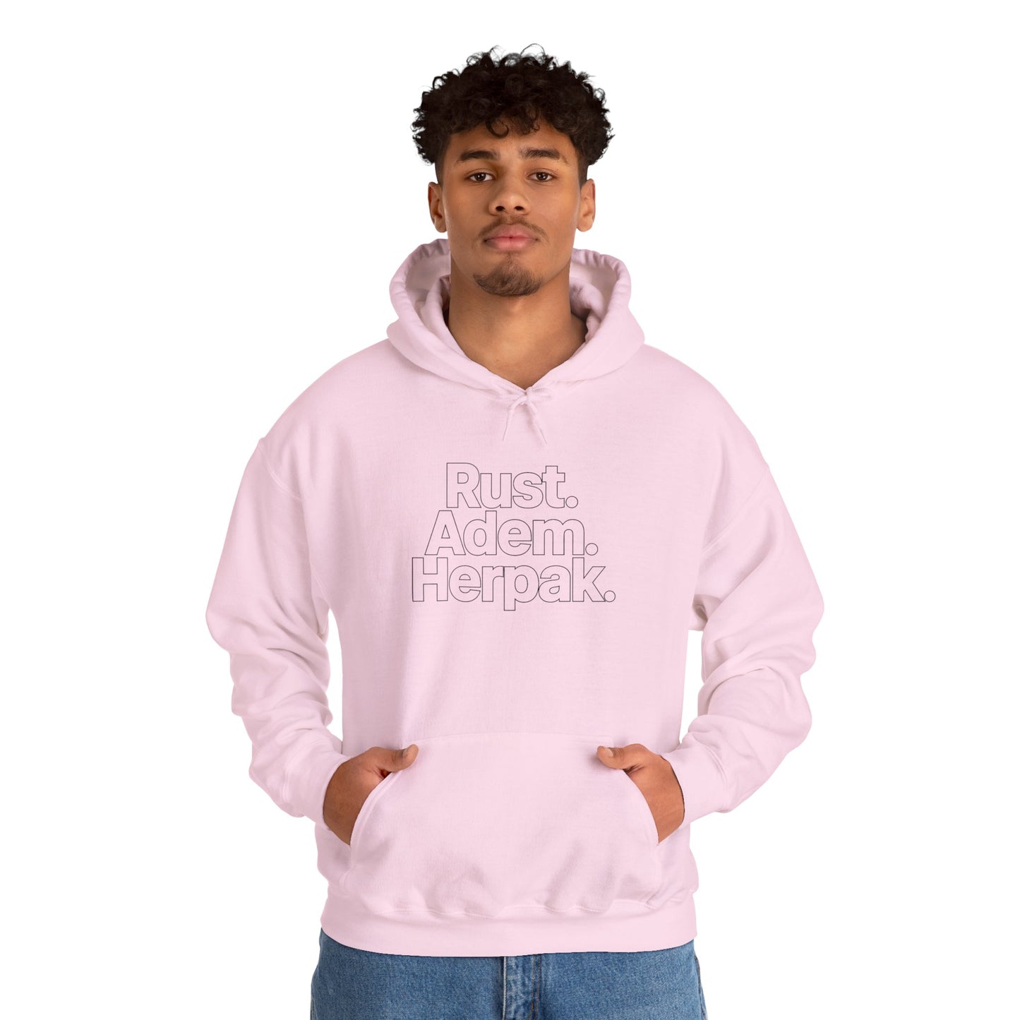 'Rust.Adem.Herpak.' — Prikkels Hoodie