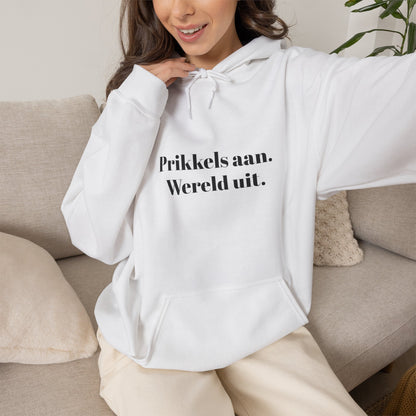 Prikkels aan. Wereld uit.