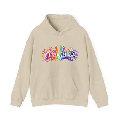 'Overprikkeld voorkant' — Prikkels Hoodie