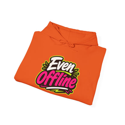 'Even offline' — Prikkels Hoodie