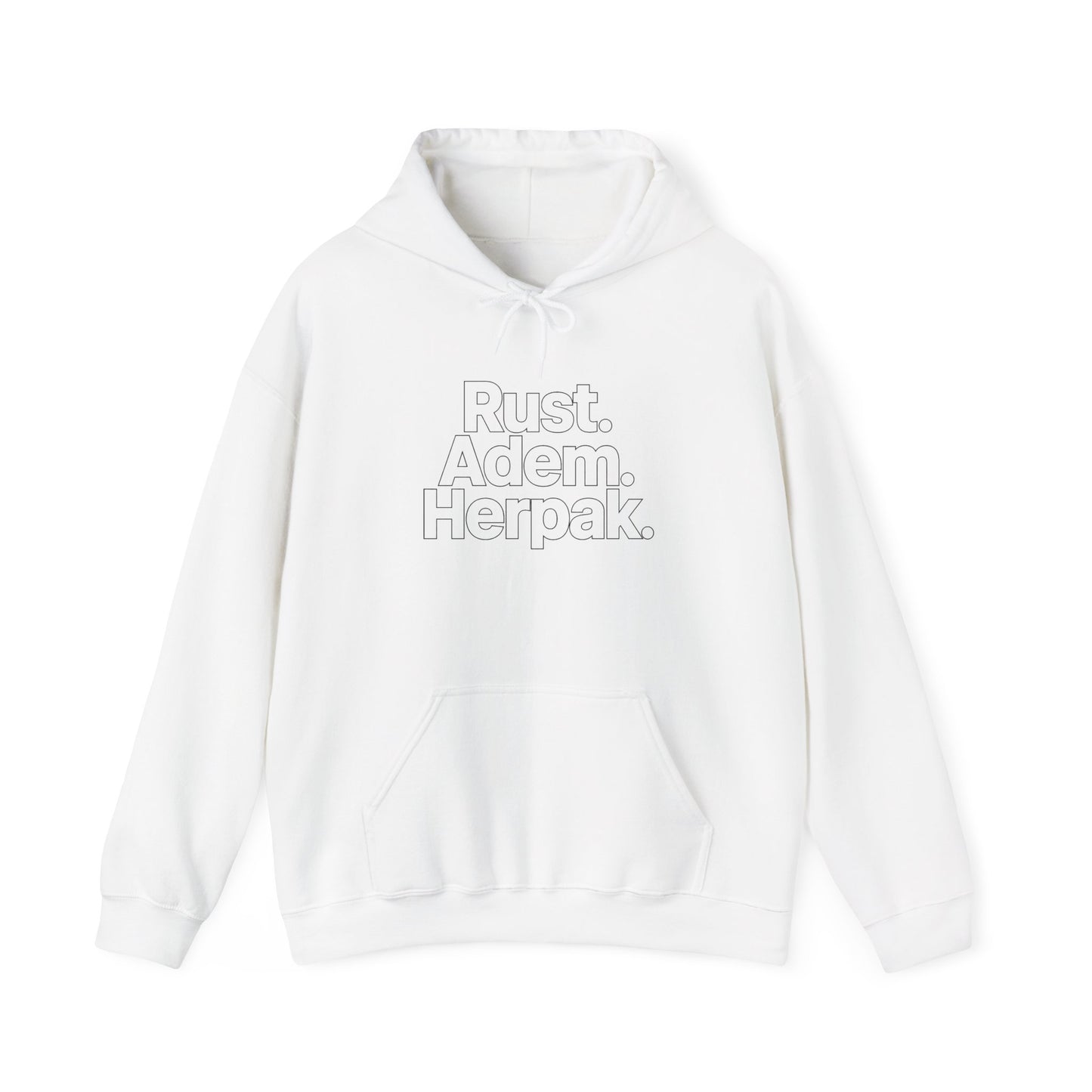 'Rust.Adem.Herpak.' — Prikkels Hoodie