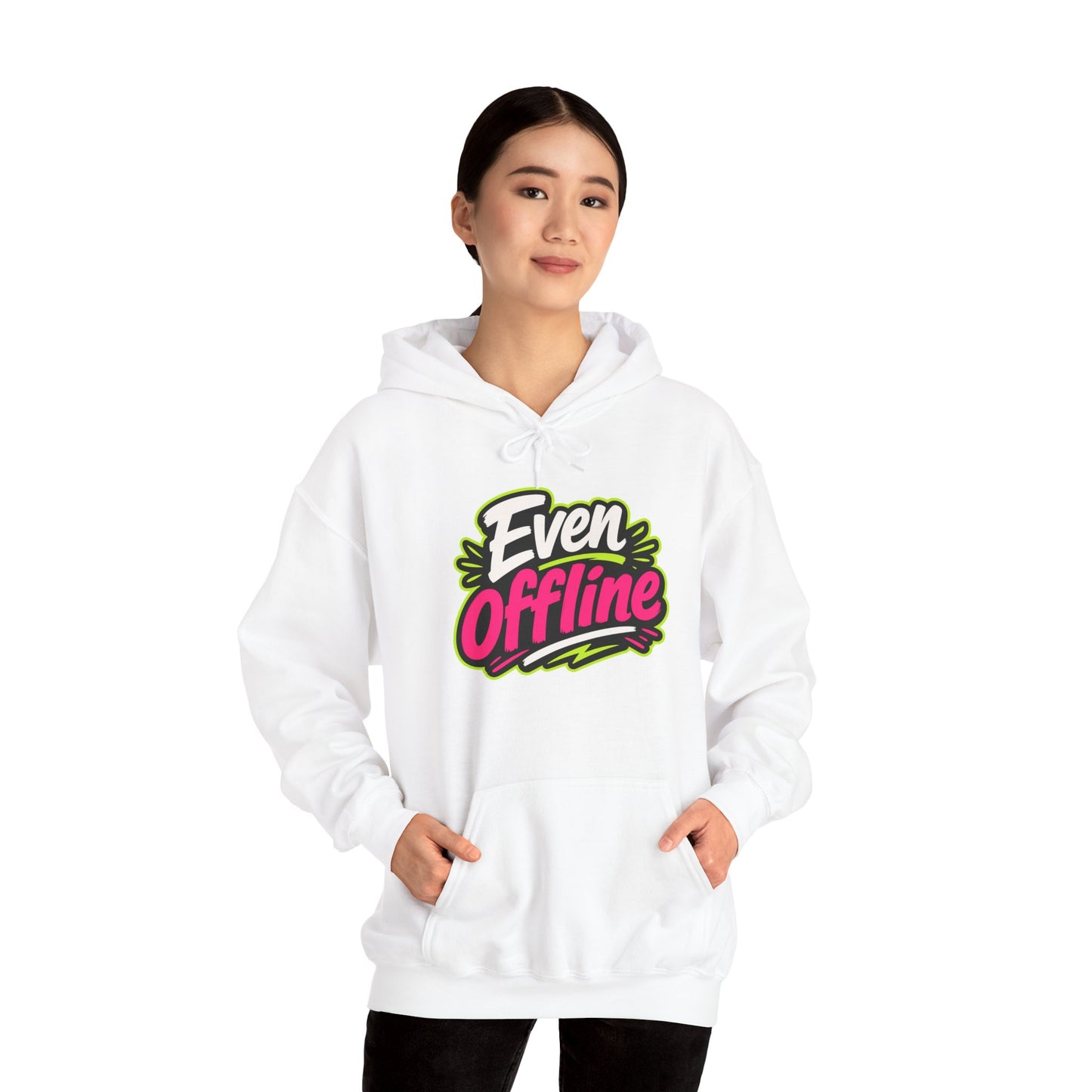 'Even offline' — Prikkels Hoodie