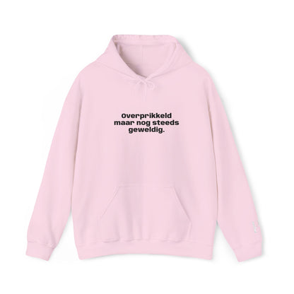 'Overprikkeld maar nog steeds geweldig' - Prikkels Embroidery Hoodie