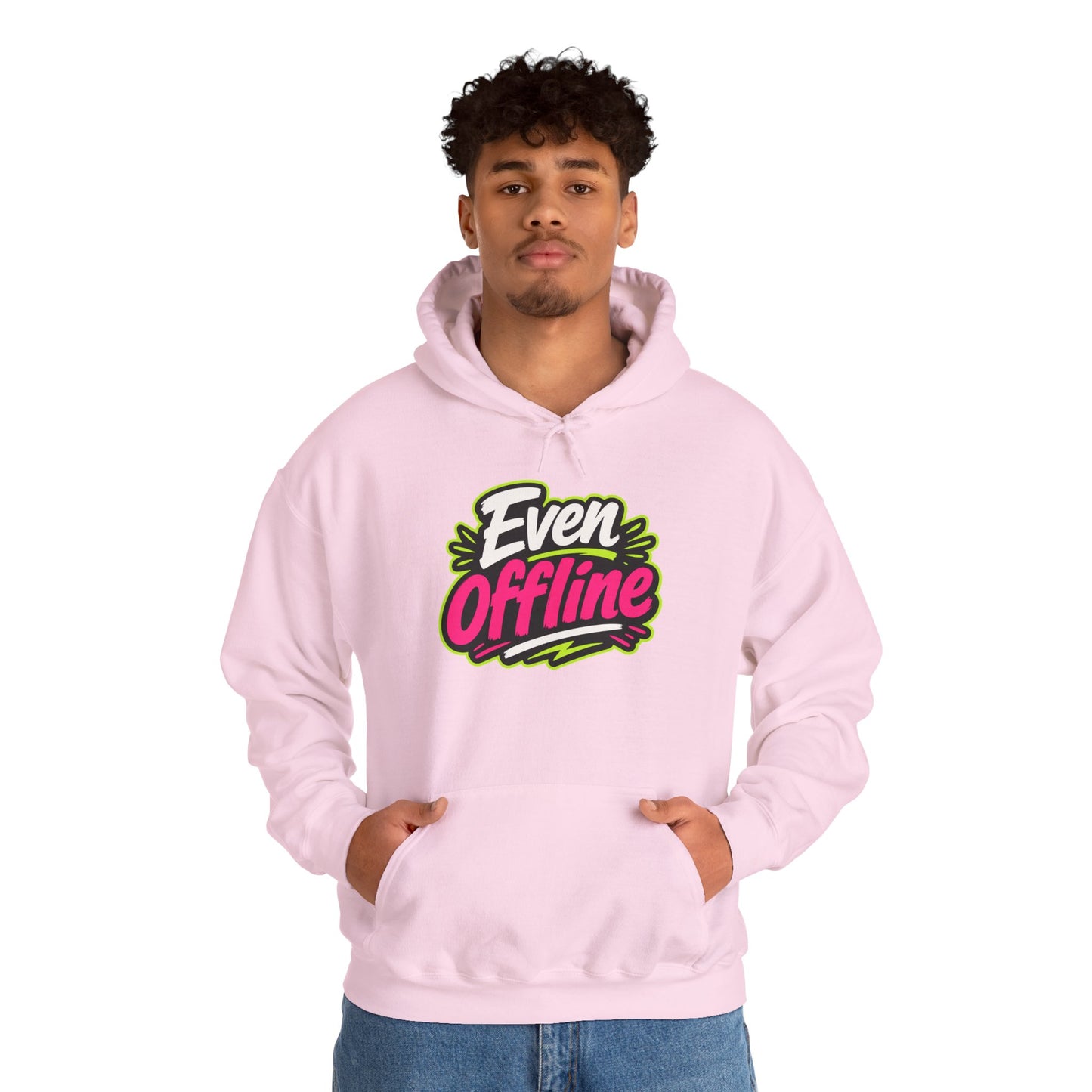'Even offline' — Prikkels Hoodie