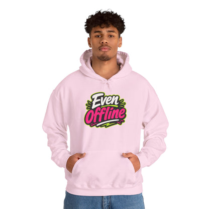 'Even offline' — Prikkels Hoodie
