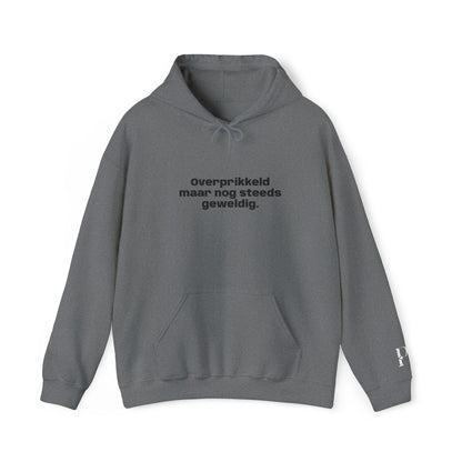 'Overprikkeld maar nog steeds geweldig' - Prikkels Embroidery Hoodie