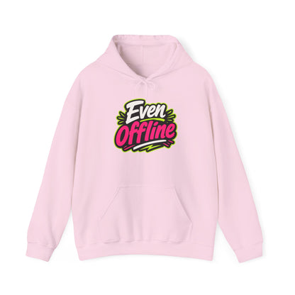 'Even offline' — Prikkels Hoodie