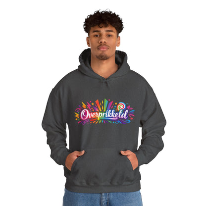 'Overprikkeld voorkant' — Prikkels Hoodie
