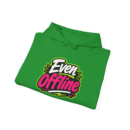 'Even offline' — Prikkels Hoodie
