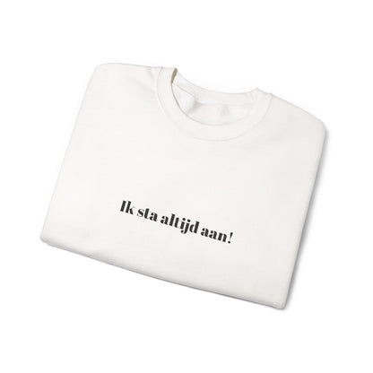 'Ik sta altijd aan!' - Prikkels trui