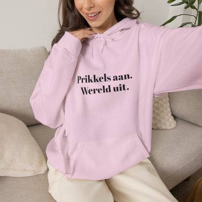 Prikkels aan. Wereld uit.