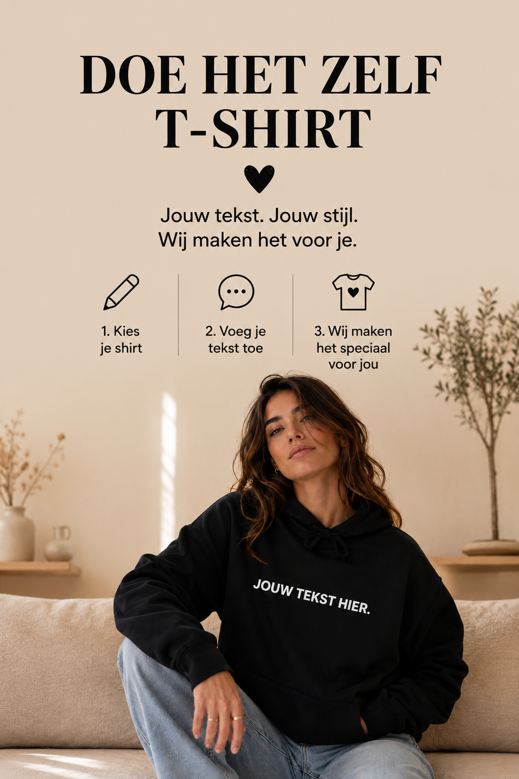 Creëer zelf een T-shirt.