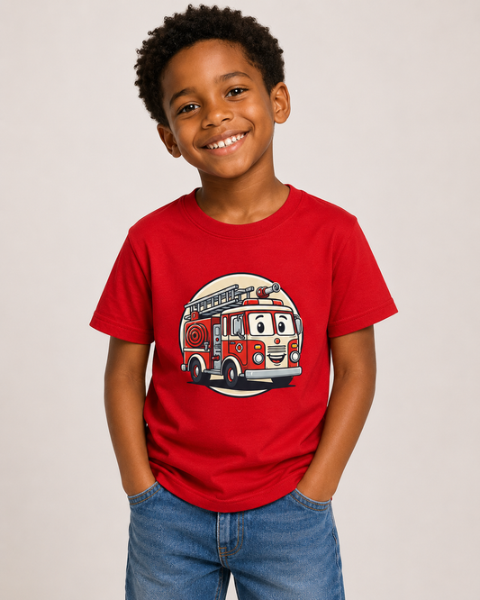 'Brandweerauto' - Prikkels kids t-shirt