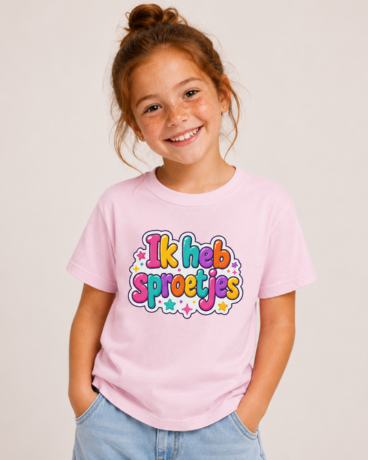 'Ik heb sproetjes' - Prikkels kids t-shirt