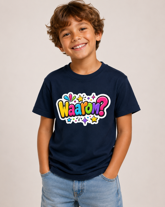'Waarom?' - Prikkels kids t-shirt