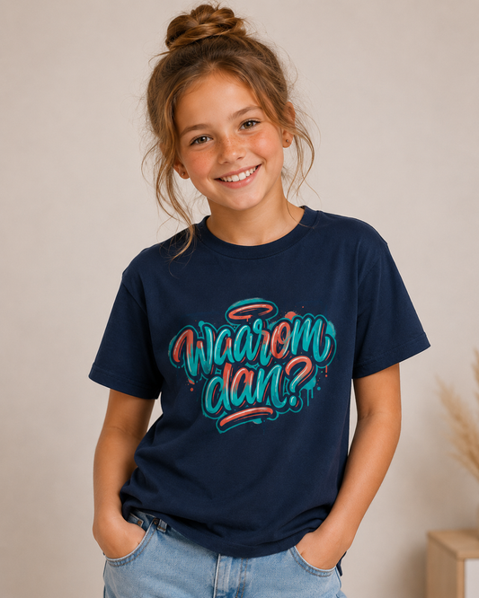 'Waarom dan?' - Prikkels kids t-shirt