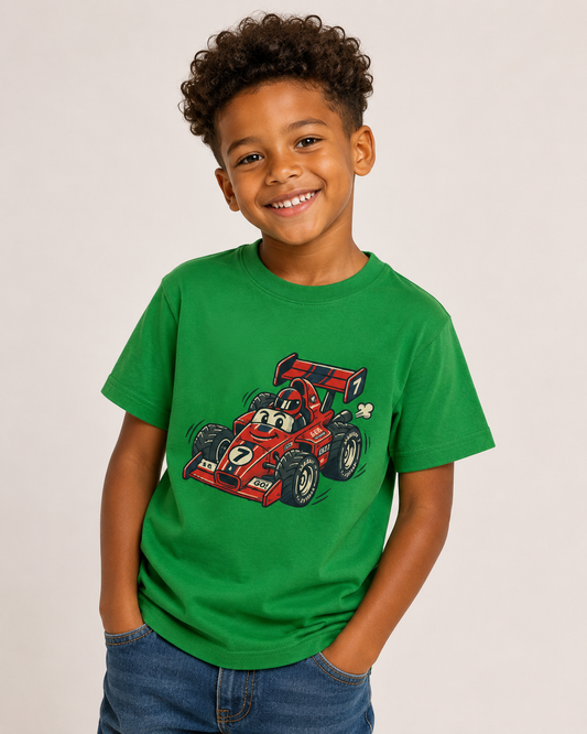 'Race auto' - Prikkels kids t-shirt