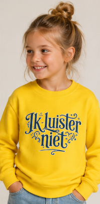 'Ik luister niet' - Prikkels kids trui