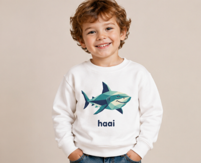 'Haai' 2- Prikkels kids trui
